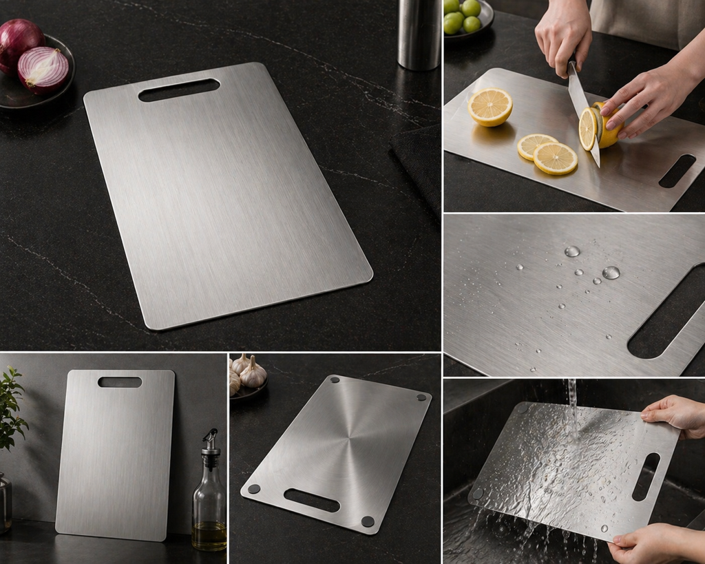 ONVA Steel 3-Piece Cutting Board Set