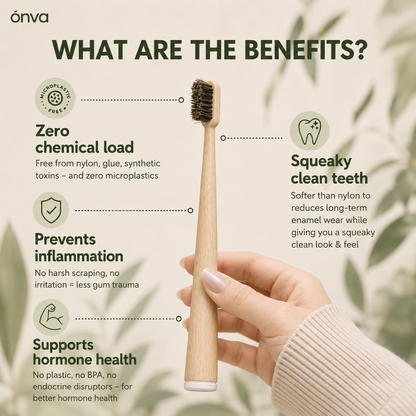 ONVA Natural Toothbrush — Bamboo & Horsehair