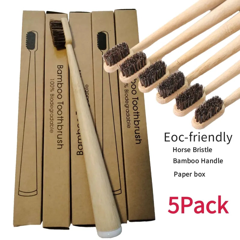 ONVA Natural Toothbrush — Bamboo & Horsehair