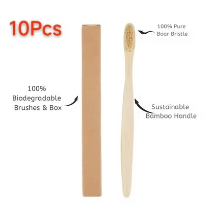 ONVA Natural Toothbrush — Bamboo & Boar Bristles