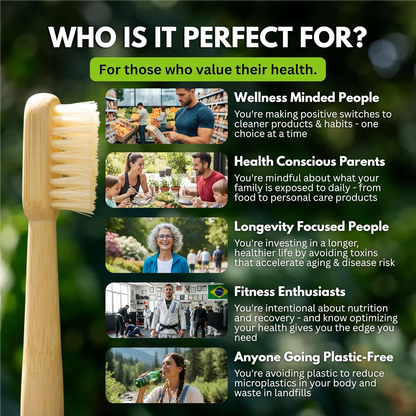 ONVA Natural Toothbrush — Bamboo & Boar Bristles