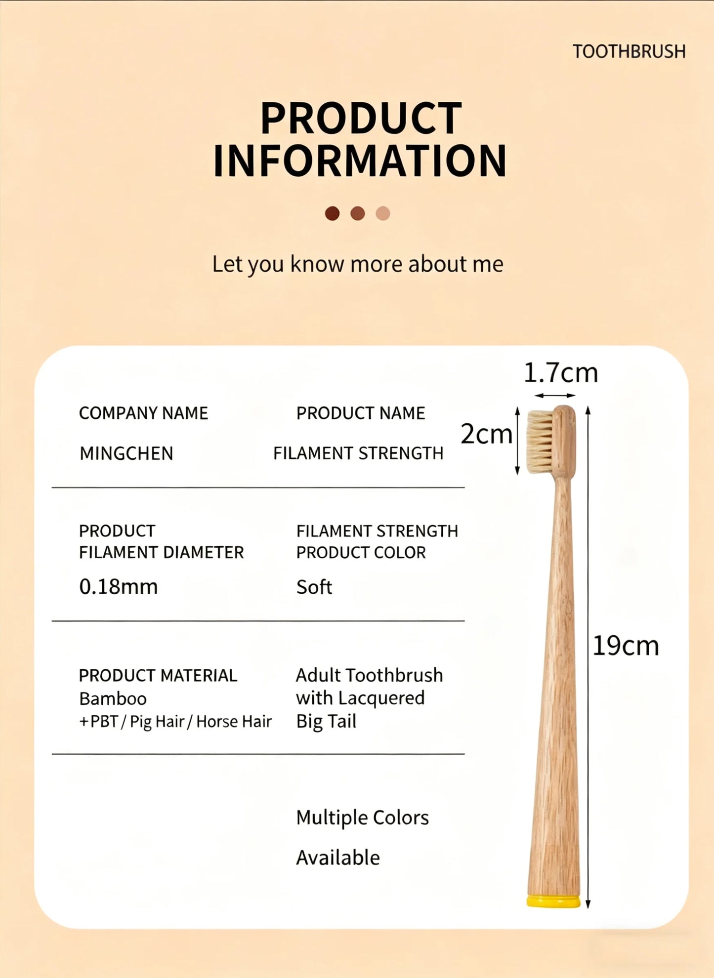 ONVA Natural Toothbrush — Bamboo & Boar Bristles