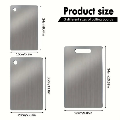 ONVA Steel 3-Piece Cutting Board Set