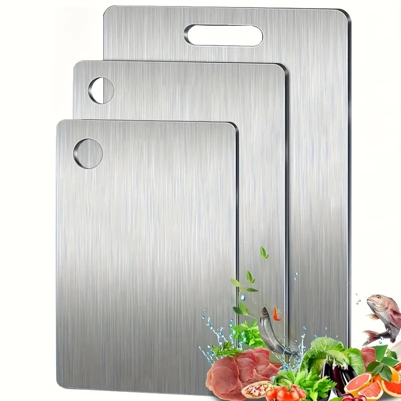 ONVA Steel 3-Piece Cutting Board Set